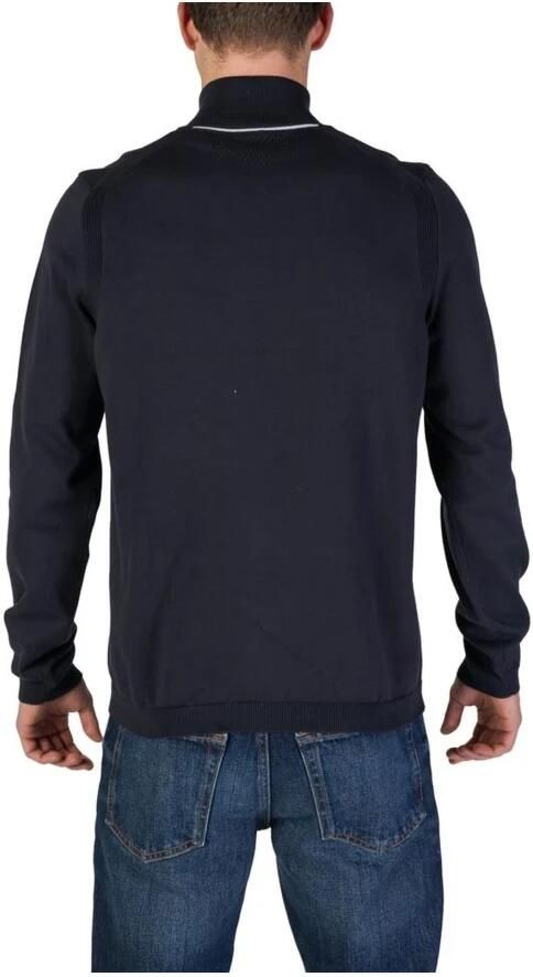 Hugo Boss Blauwe Katoenen Vest Herfst Winter Collectie Blue Heren - Foto 3