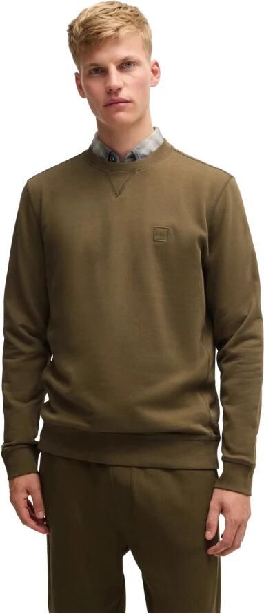 Hugo Boss Heren Sweatshirt Groen Ronde Hals Katoen Green Heren - Foto 2