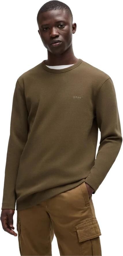 Boss Orange Regular fit shirt met lange mouwen en labelstitching model 'TEMPESTO'