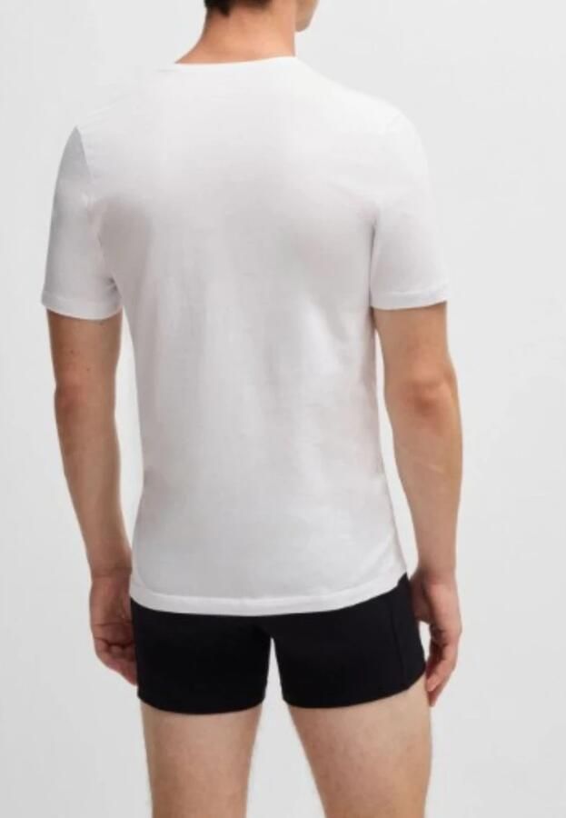 Boss T-shirt met labelstitching in een set van 3 stuks model 'Classic' - Foto 2