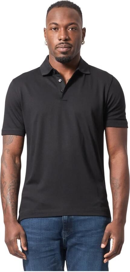 Boss Slim fit poloshirt met labeldetail model 'Press' - Foto 5