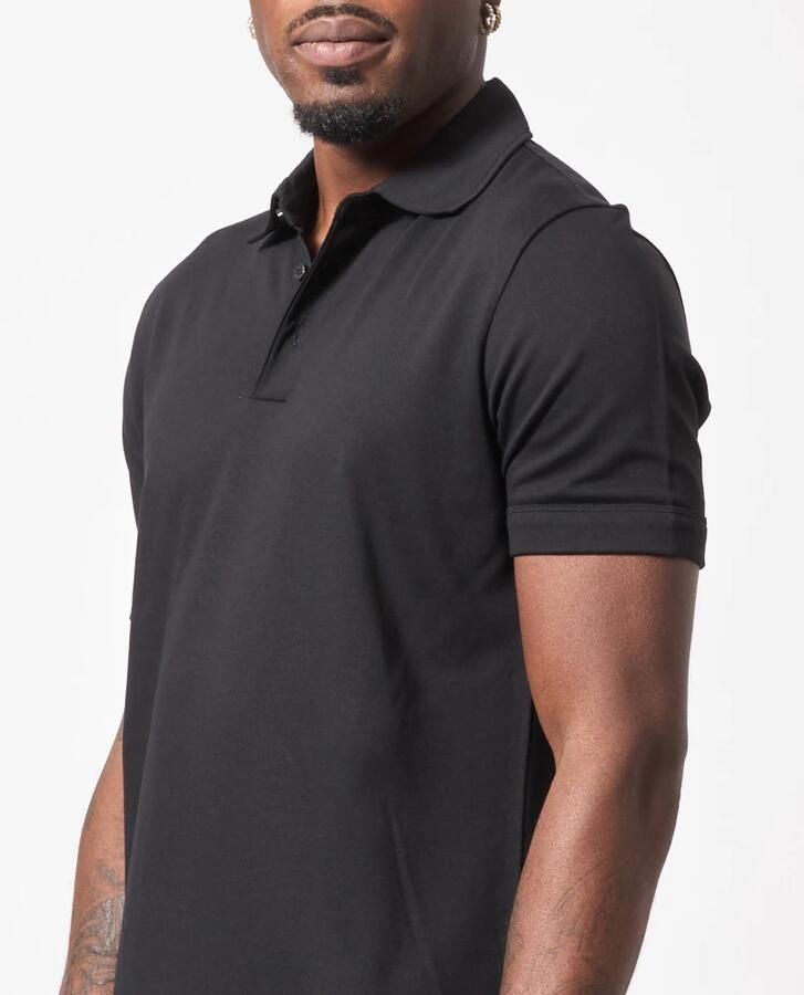 Boss Slim fit poloshirt met labeldetail model 'Press' - Foto 3