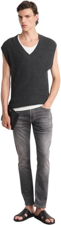 Boss Orange Slim fit jeans DELAWARE BO met lederen boss badge