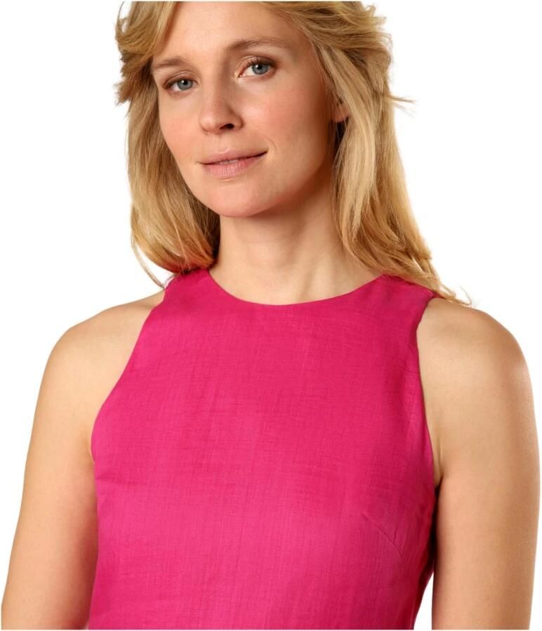 Hugo Boss Klassieke Fuchsia Jurk Pink Dames