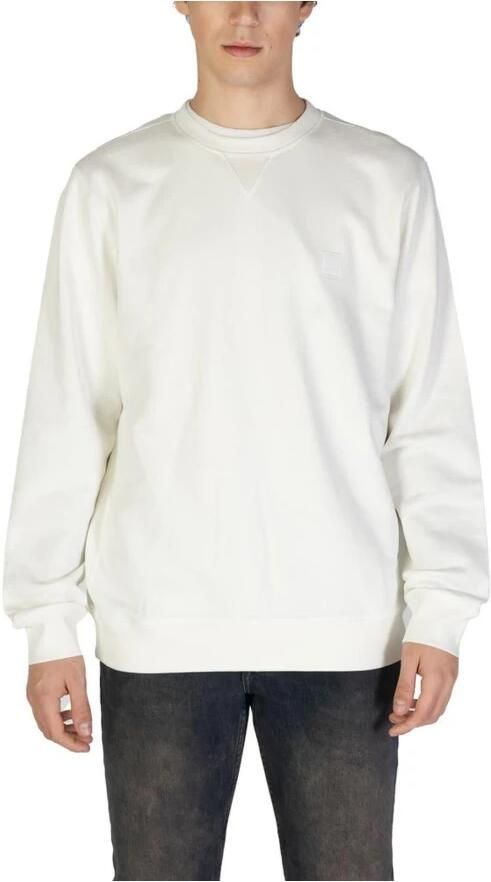 Hugo Boss Klassieke katoenen trui voor mannen White Heren - Foto 5