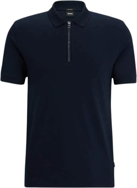 Boss Slim fit poloshirt met labeldetail model 'Polston' - Foto 3