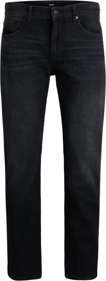 Hugo Boss Klassieke Straight Leg Zwarte Denim Jeans Black Heren