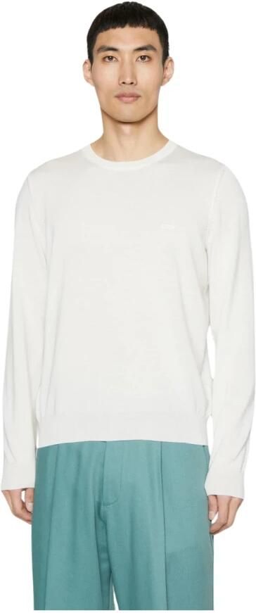 Boss Gebreide pullover van scheerwol met labelstitching model 'Otto' - Foto 19