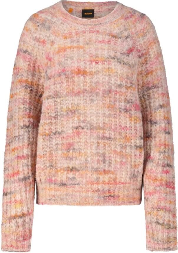 Boss Orange Gebreide pullover met geribde ronde hals model 'FIAMBEL'