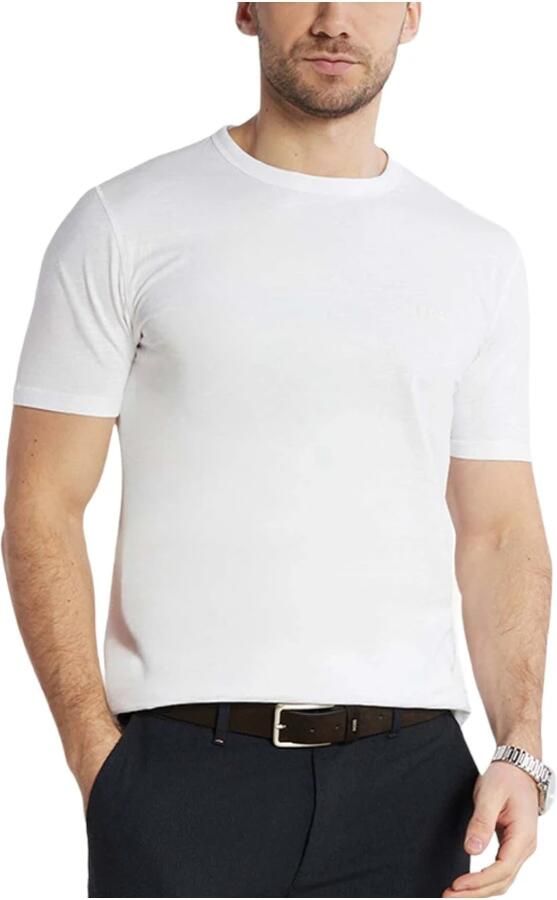 Boss Orange Regular fit T-shirt van gestructureerd katoen Model 'TEGOOD' - Foto 7