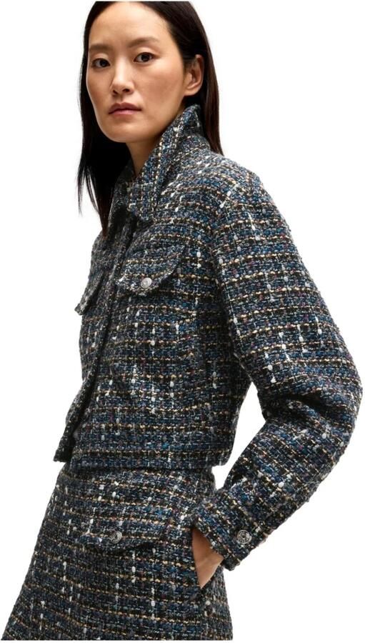 Hugo Boss Blouson in Tweed-Optik met Glitterdraad Multicolor Dames - Foto 2