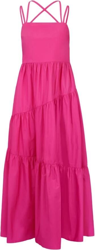 Boss Orange Jurk met spaghettibandjes C_Danvita Premium damesmode met volants spaghettibandjes - Foto 5