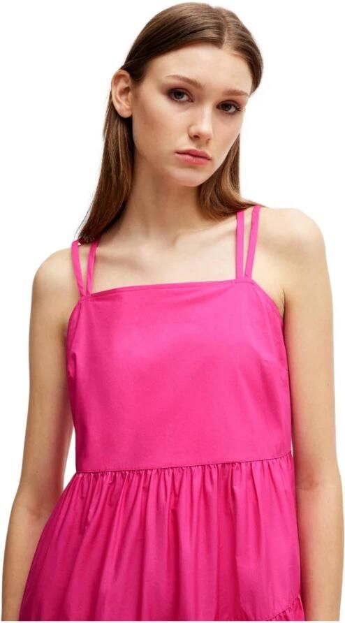 Boss Orange Jurk met spaghettibandjes C_Danvita Premium damesmode met volants spaghettibandjes - Foto 2