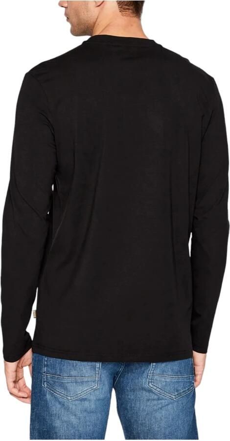 Hugo Boss Maglia regular fit in cotone elasticizzato con logo a contrasto uomo Boss Tchark 50473286 Nero Zwart Heren - Foto 11