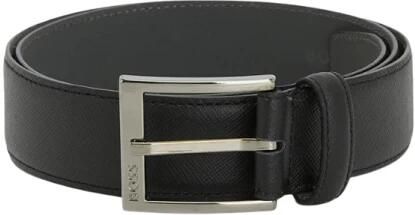 Hugo Boss Leren riem met klassiek ontwerp Black Heren