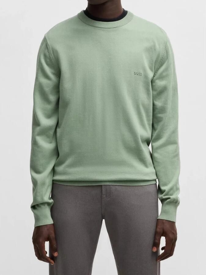 Hugo Boss Licht Pastelgroene Gebreide kleding Green Heren - Foto 6