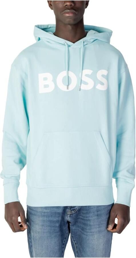Boss Heren Lente Zomer Hoodie Webasichood 50487134 Blue Heren