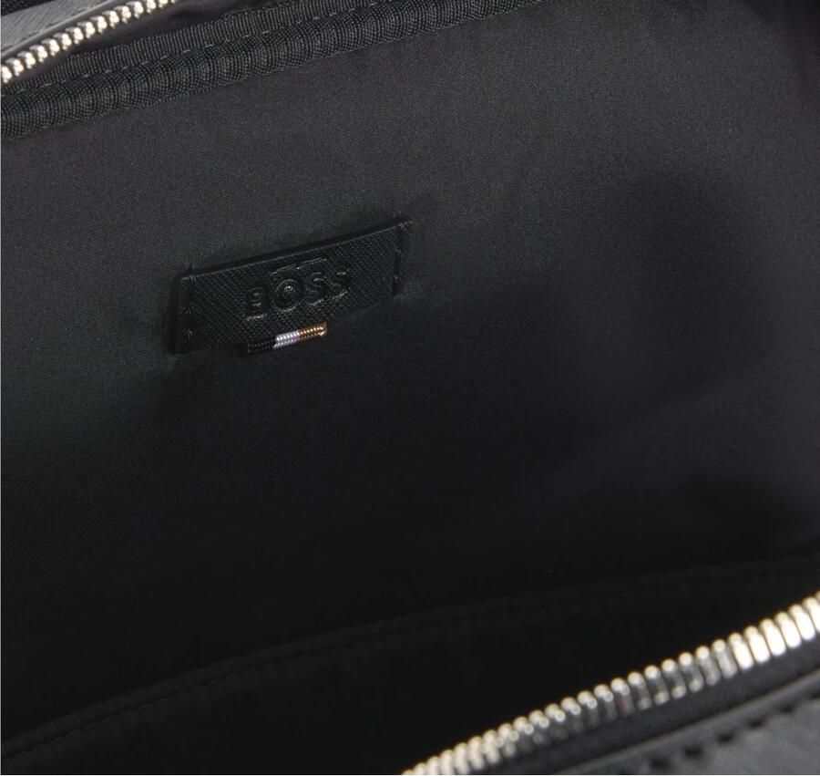 Hugo Boss Logo Detail Zair Rugzak Zwart Black Heren