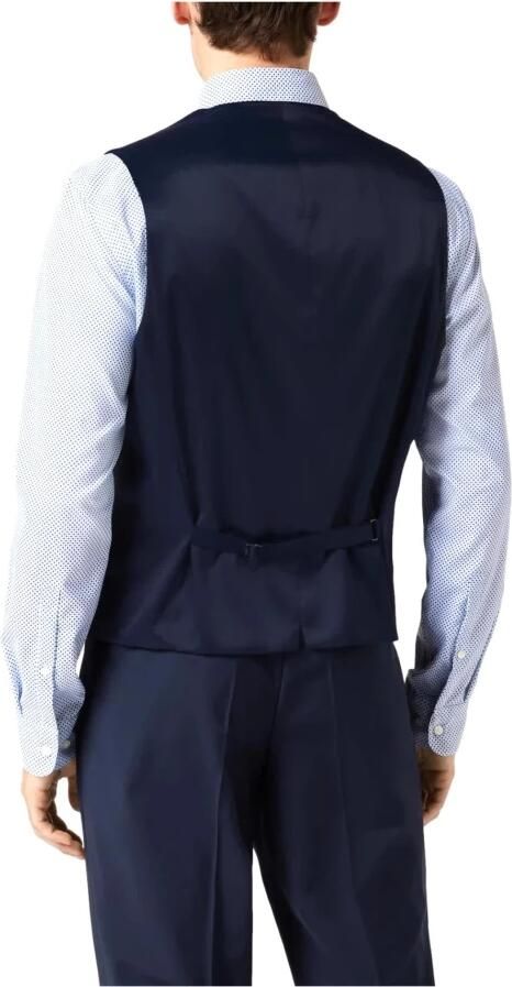 Hugo Boss Minimalistische Wolblend Herenvest Blauw Blue Heren - Foto 3