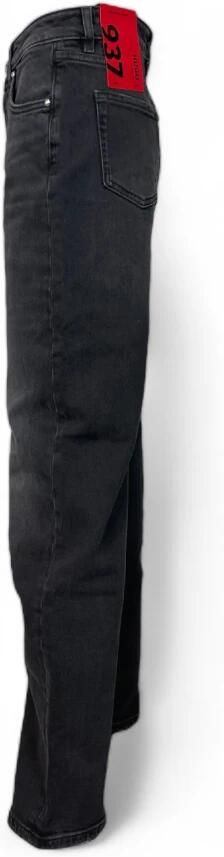 Hugo Boss Moderne Zwarte Jeans Rechte Pasvorm Hoge Taille Black Dames - Foto 3