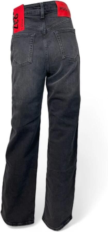 Hugo Boss Moderne Zwarte Jeans Rechte Pasvorm Hoge Taille Black Dames - Foto 2