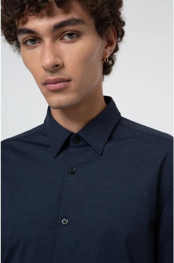 Boss Slim fit zakelijk overhemd met stretch model 'Hank Hai'