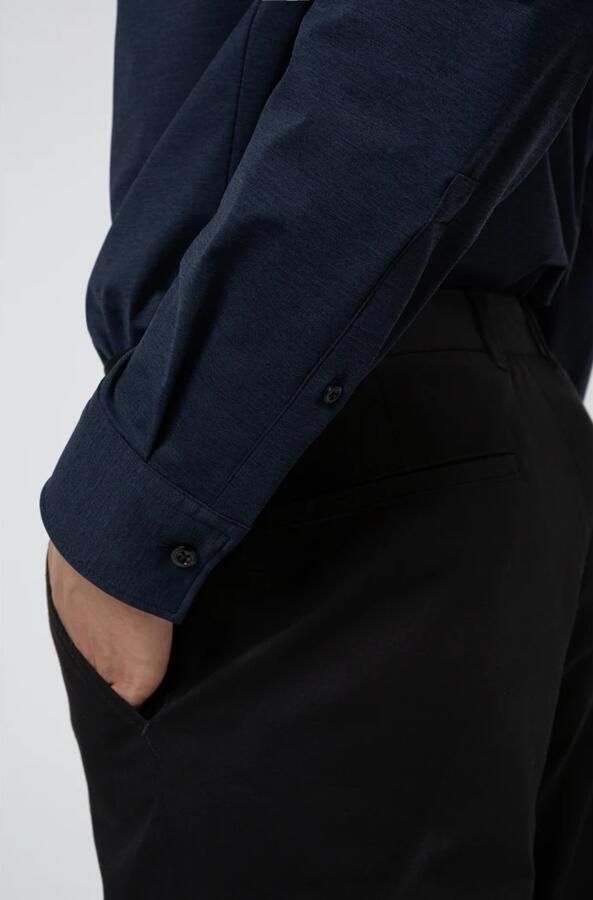 Boss Slim fit zakelijk overhemd met stretch model 'Hank Hai' - Foto 4