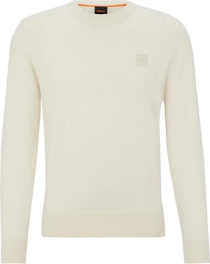 Boss Orange Gebreide trui Anion met contrasterende strepen aan de binnenkant van de halslijn