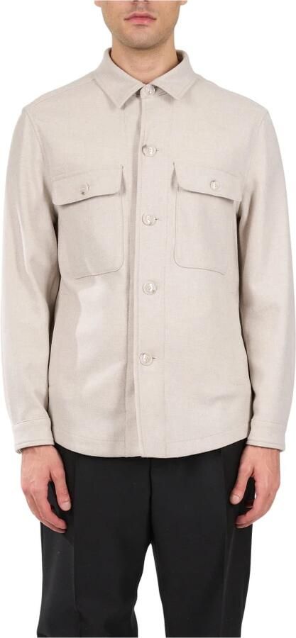 Boss Regular fit overhemdjack met paspelzakken op de borst model 'Hutson' - Foto 15