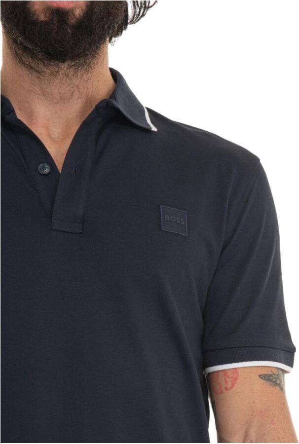 Hugo Boss Katoenen poloshirt met korte mouwen collectie Blue Heren - Foto 5