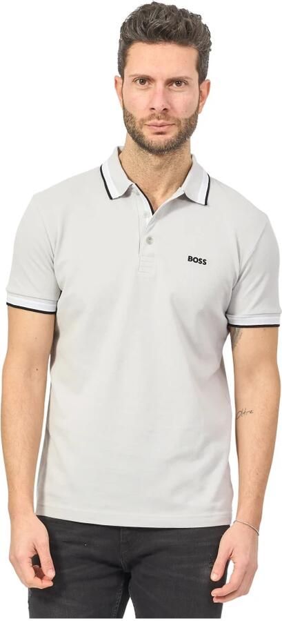 Boss Polo Shirt Korte Mouw Paddy Piqué Polo Shirt Light Pastel Grey - Foto 5