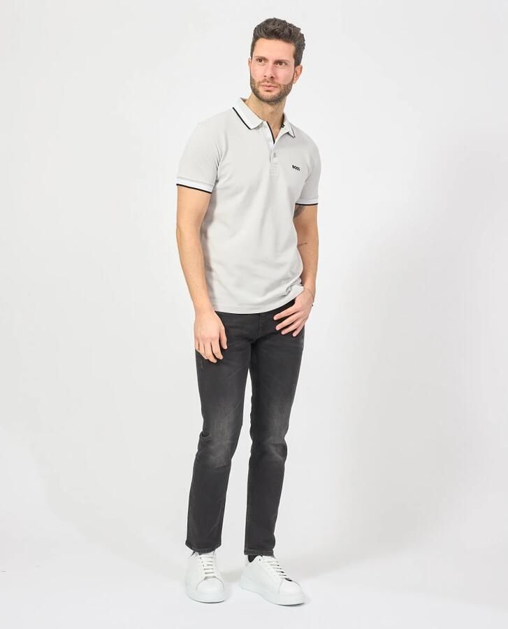 Boss Polo Shirt Korte Mouw Paddy Piqué Polo Shirt Light Pastel Grey