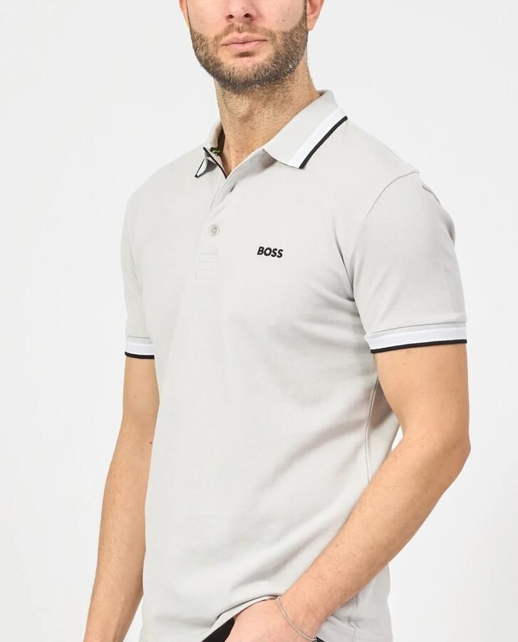 Boss Polo Shirt Korte Mouw Paddy Piqué Polo Shirt Light Pastel Grey - Foto 3