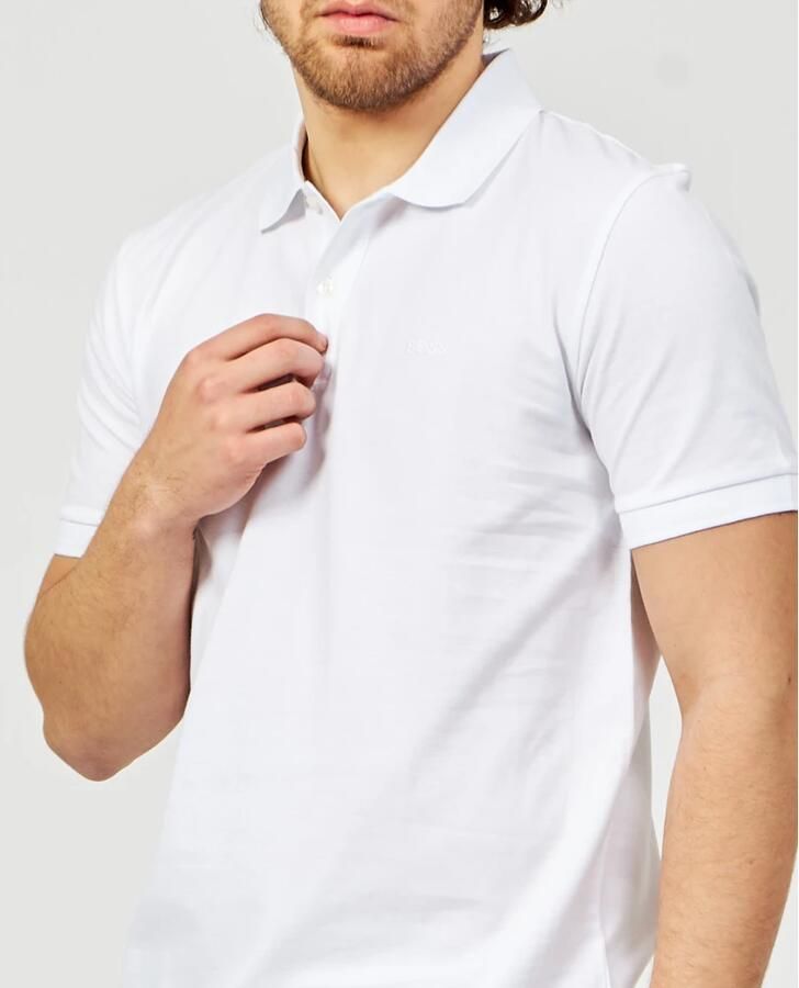 Hugo Boss Witte Pallas Pique Sportieve Poloshirt White Heren - Foto 6