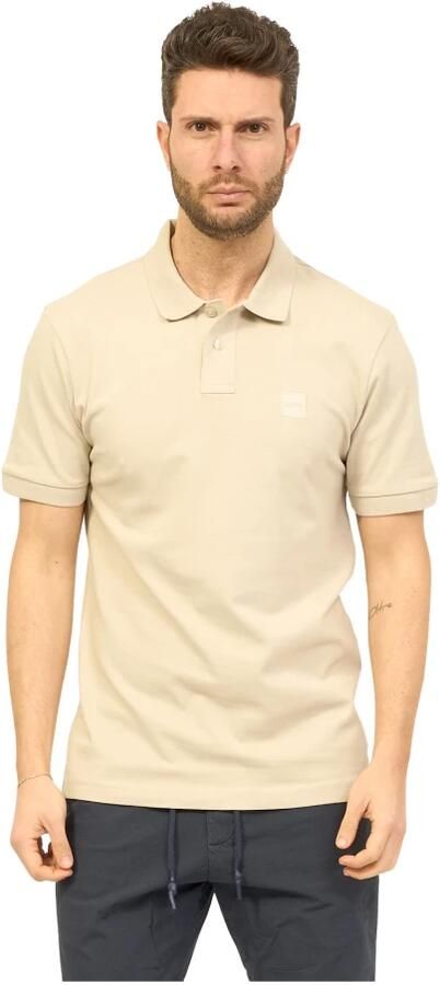 Boss Orange Stijlvolle Beige Polo met Slim Fit en Korte Mouwen Beige Heren - Foto 19