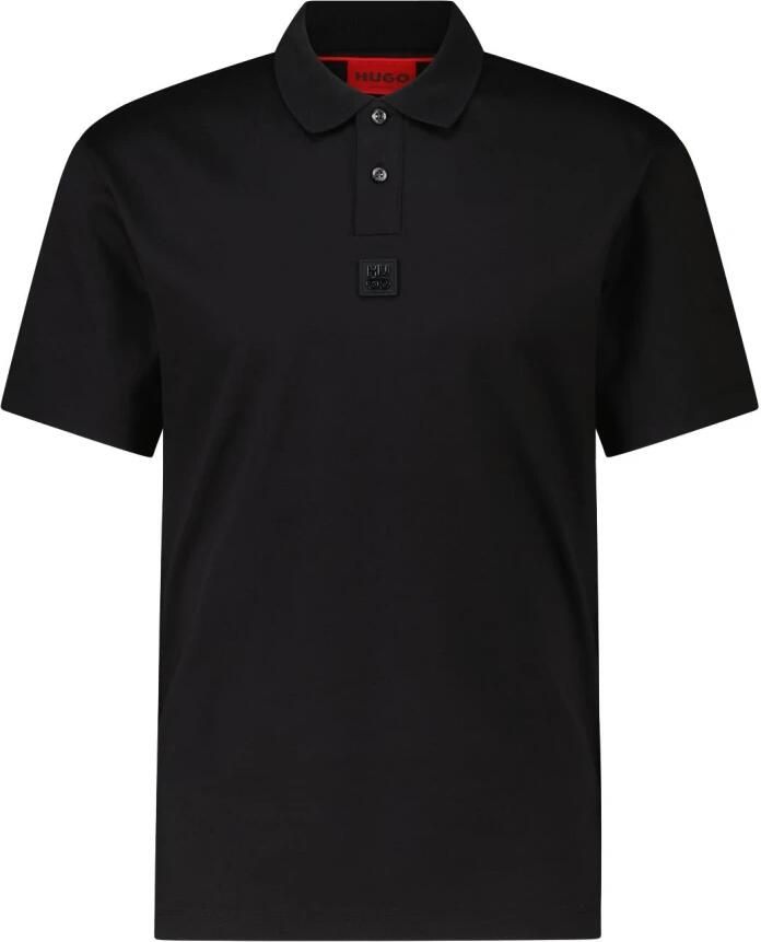 HUGO Regular fit poloshirt met labelbadge model 'Deabono'