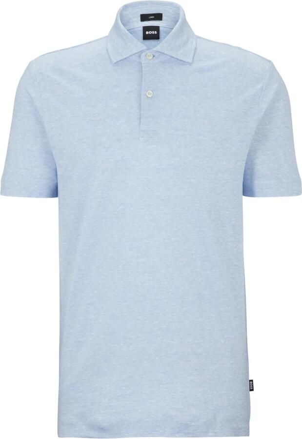 Boss Poloshirt met labeldetail model 'Press'