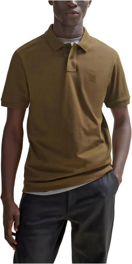 Hugo Boss Geborduurd Poloshirt met Twee-Knoopsluiting Green Heren - Foto 8