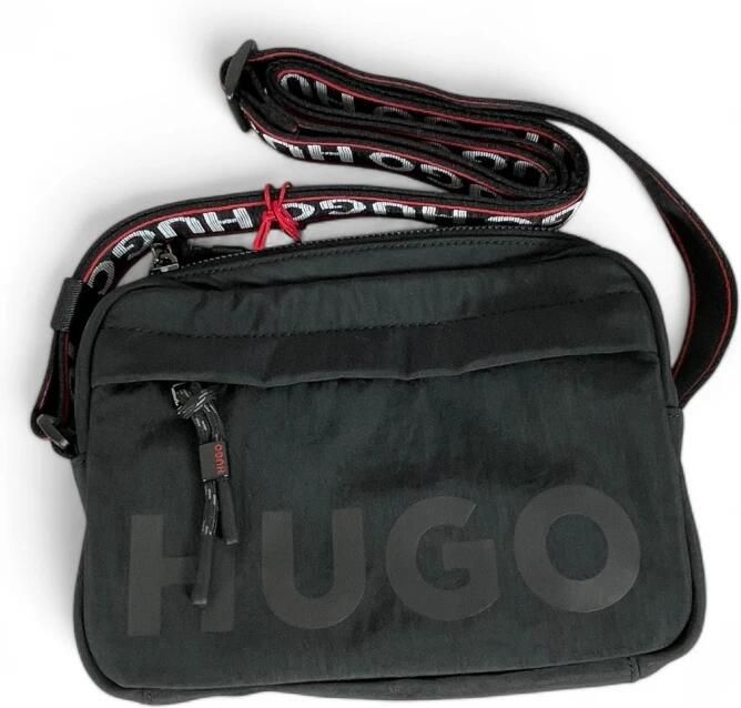 Hugo Boss Quentyn Crossbody Zwarte Schoudertas Black Dames
