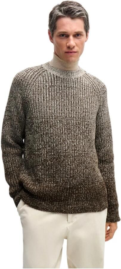 Hugo Boss Regular Fit Multicolor Trui Degrade Gray Heren - Foto 3