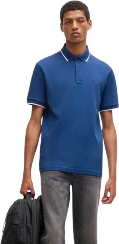 Hugo Boss Regular Fit Polo Shirt Blue Heren