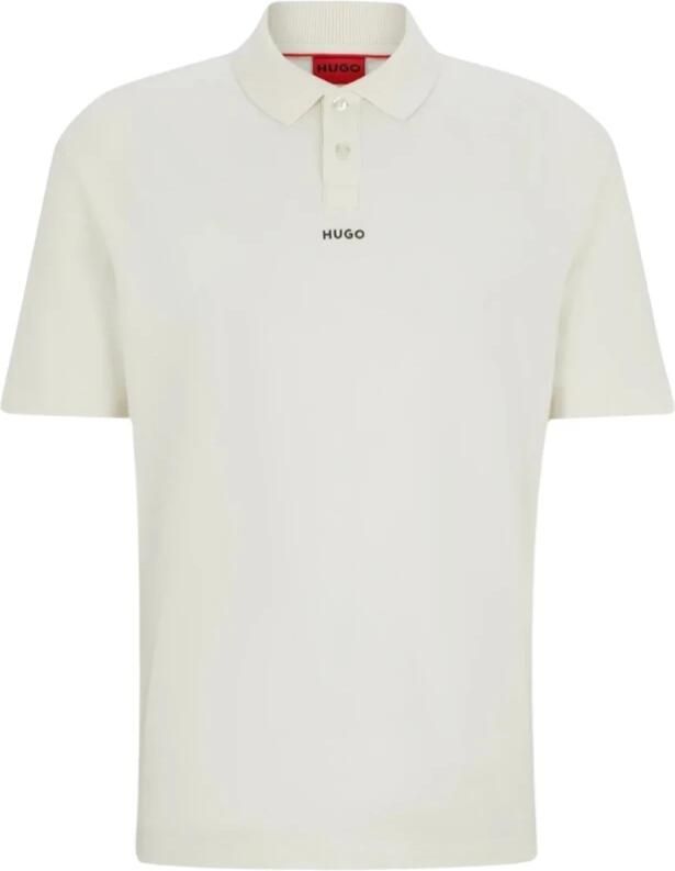 HUGO Dangula Centre Polo Shirt White- Heren White - Foto 3