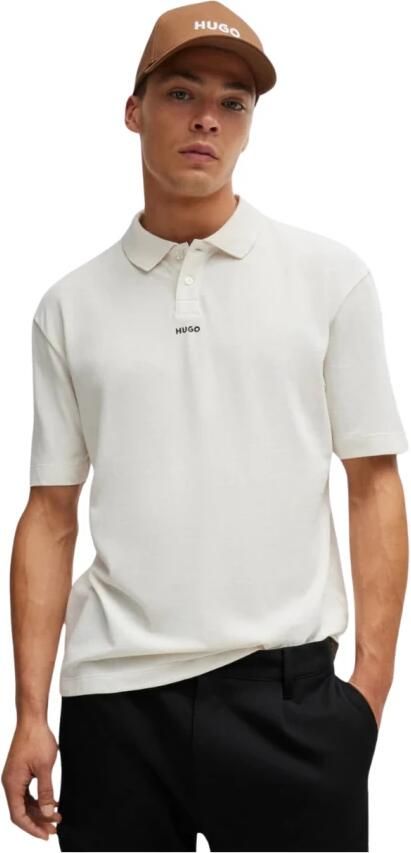 HUGO Dangula Centre Polo Shirt White- Heren White - Foto 2