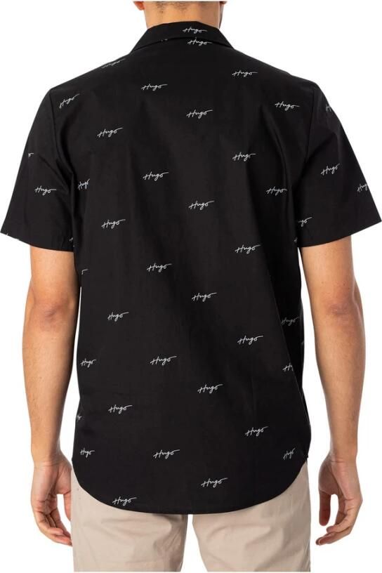 HUGO Vrijetijdsoverhemd met all-over motief model 'Ellino' - Foto 2