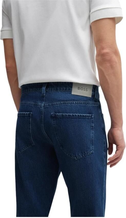 Hugo Boss Relaxed fit katoenen jeans met achterlogo Blue Heren - Foto 2