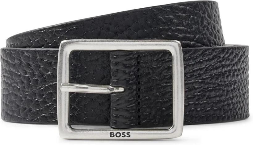 Boss Leren riem Ronnie-Gr_Sz35 van generfd leer - Foto 6