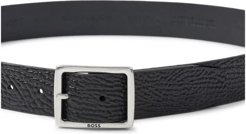 Boss Leren riem Ronnie-Gr_Sz35 van generfd leer - Foto 5
