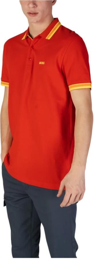 Hugo Boss Katoenen polo met korte mouwen Red Heren - Foto 2