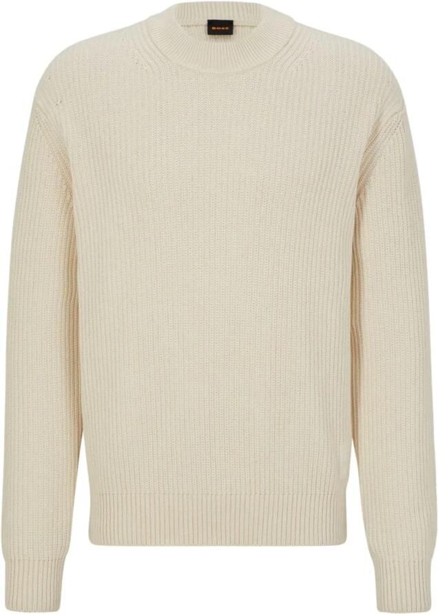 Boss Orange Gebreide pullover met labelpatch model 'Kecol' - Foto 4