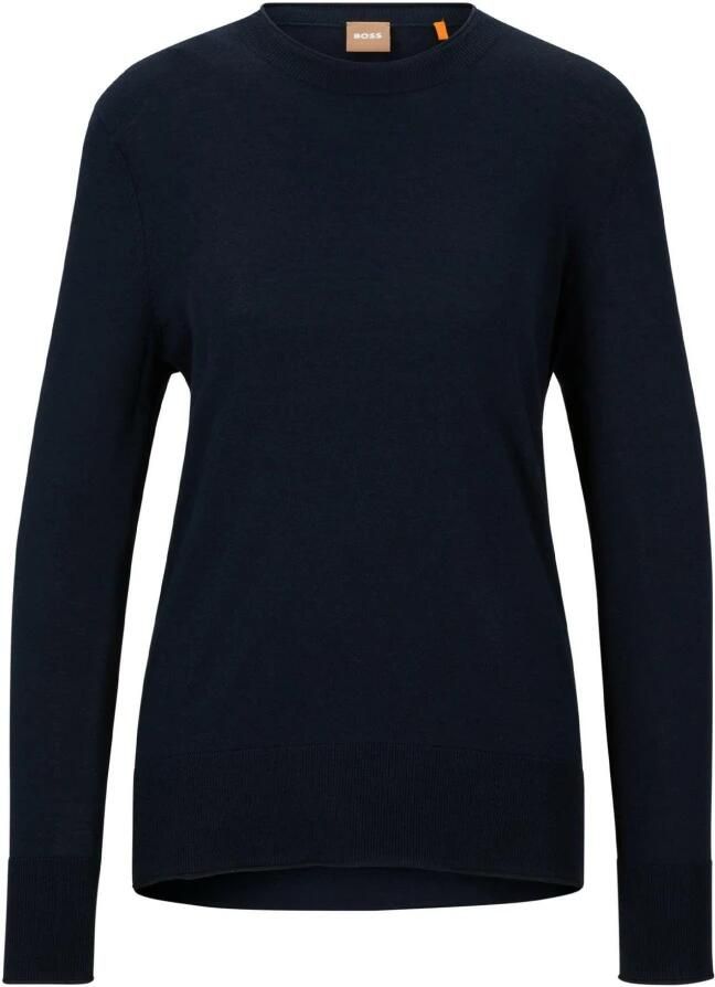 Boss Orange Gebreide trui Fanikale Premium Damesmode klassieke basic trui ronde hals